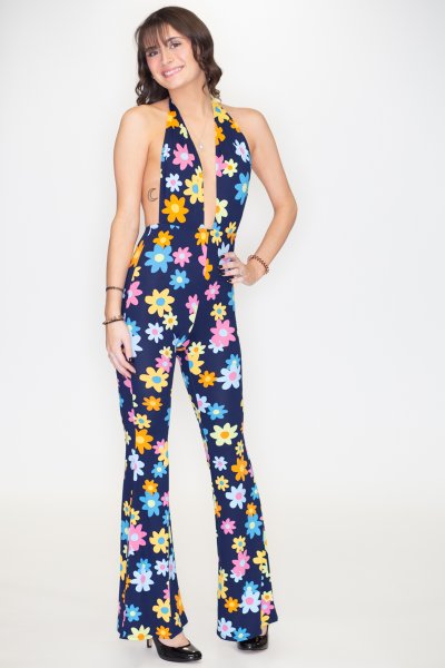 Daisy Print Jumpsuit by Bear Dance