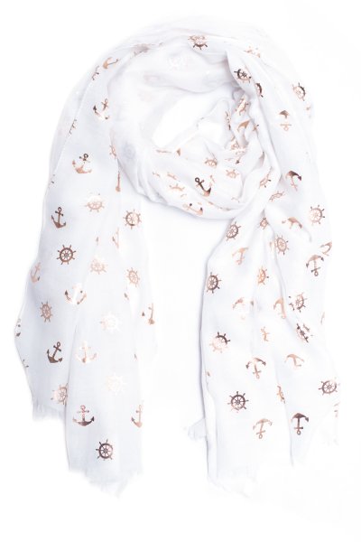 Foil Nautical Scarf by Love of Fashion