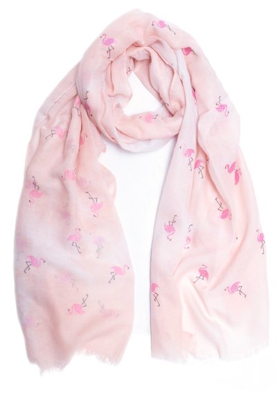 Glitter Flamingo Scarf by Love of Fashion