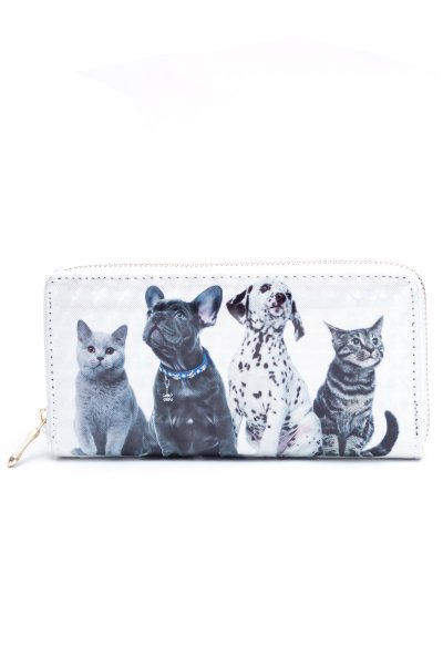 Puppy And Kitten 3D Wallet by Love of Fashion
