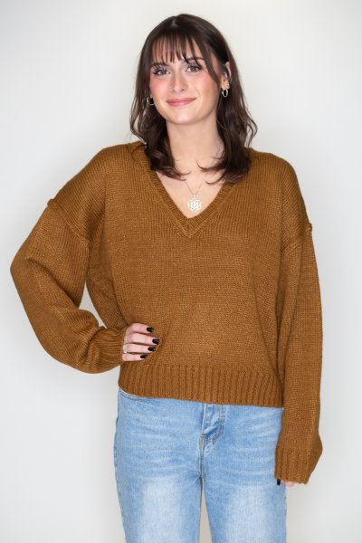 Reverse Seam Sweater by Double Zero