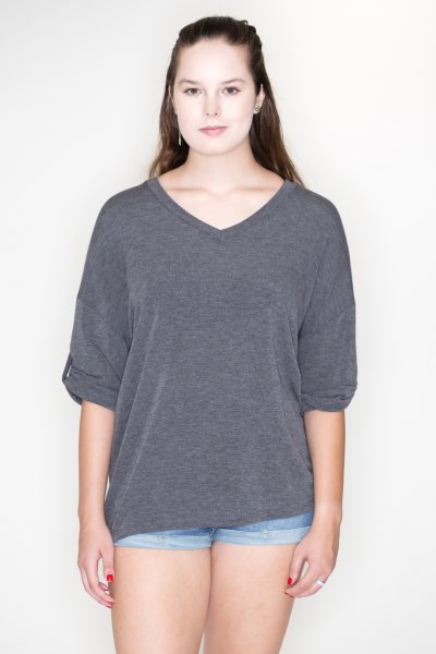 Boxy Brushed Top by Cherish