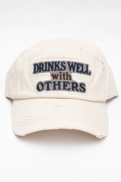 Drinks Well With Others Baseball Cap by Kbethos