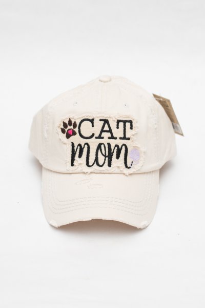 Cat Mom Baseball Cap by Kbethos