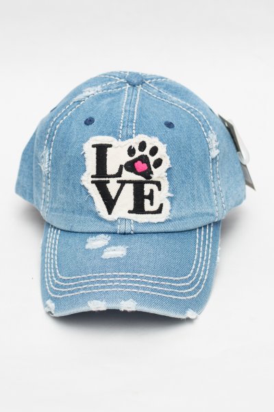 Paw Love Baseball Cap by Kbethos