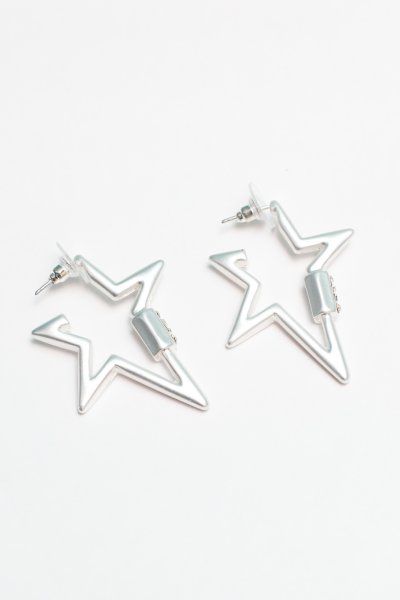 Open Star Earrings by Pomina