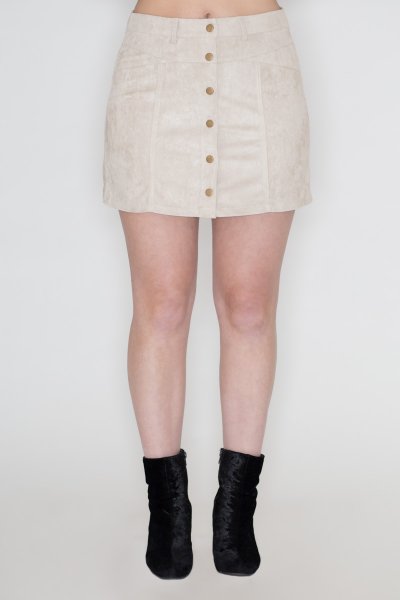 Vegan Suede Skirt by She and Sky