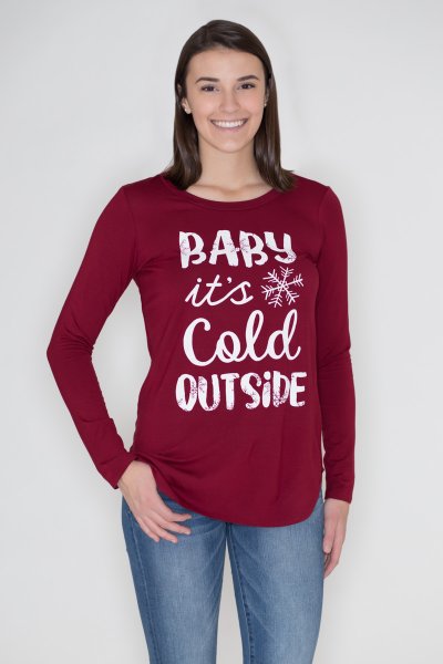 Baby It's Cold Outside Tee by Zutter