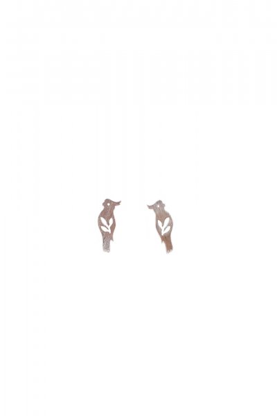 Silver Parrot Earrings by Must Have