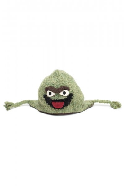 Oscar the Grouch Pilot Hat by Delux Knitwits