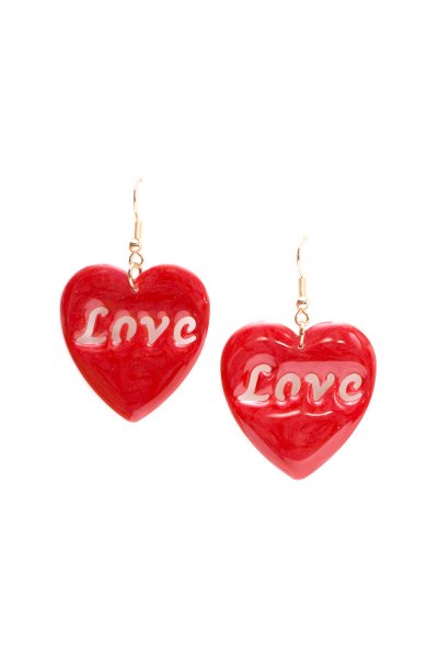 Heart Love Earrings by New Fashion