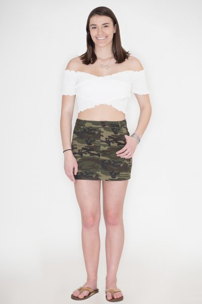 Camouflage Skirt by Wild Honey