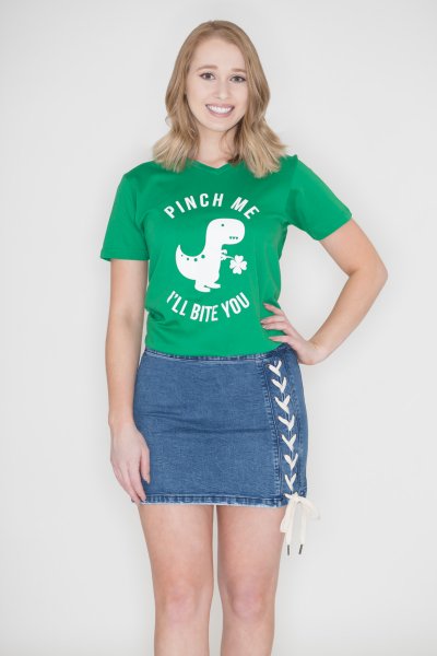 Pinch Me Dinosaur Tee by Caramelo Trend