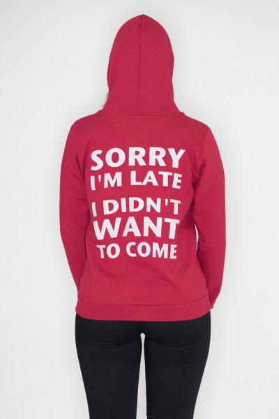 Sorry I'm Late Hoodie by May 23