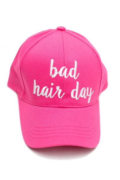 Hot Pink Bad Hair Day Cap by C.C.