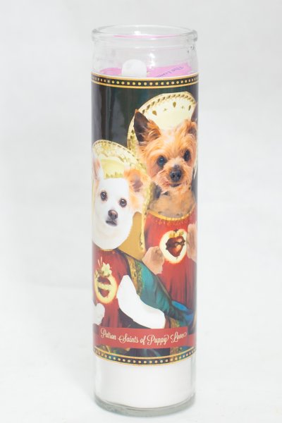 Patron Saints Of Puppy Love Prayer Candle