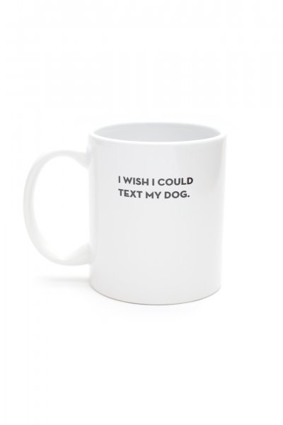 Dog Text Mug by Sapling Press