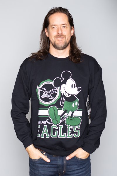 Philadelphia Eagles Mickey Mouse Crew Sweatshirt by Junk Food