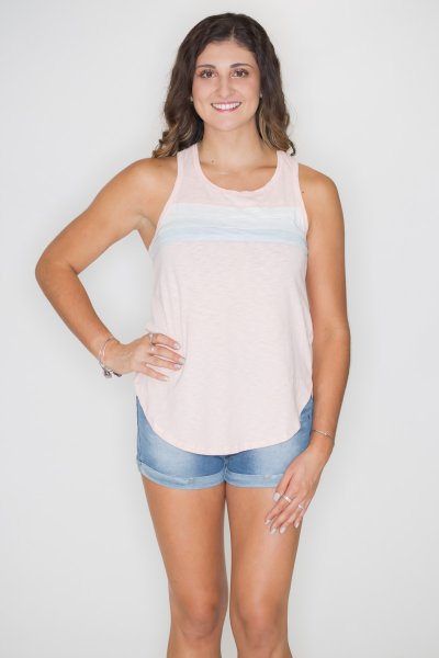 Contrast Stripe Tank Top by Cherish