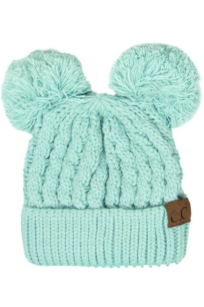 Double Pom Beanie by C.C.