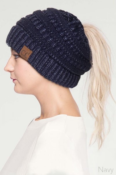 Messy Bun Beanie Tail by C.C.