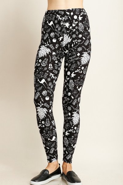 Winter Print Leggings by J Village