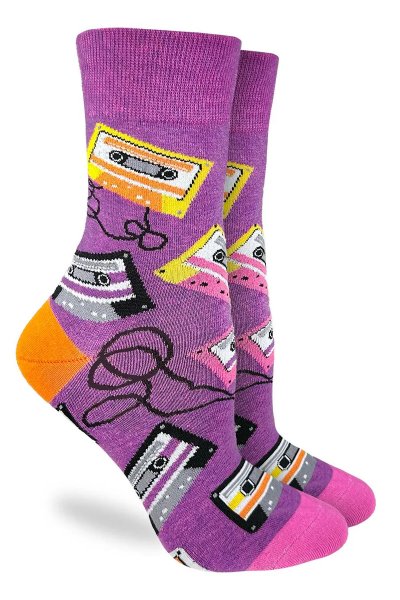 Retro Cassettes Socks by Good Luck Sock