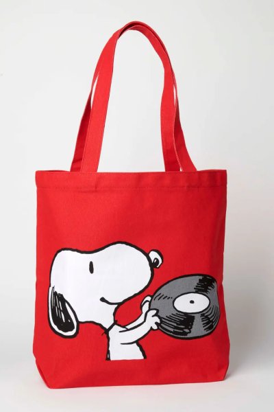 Peanuts Snoopy Music Is Life Tote Bag by Magpie