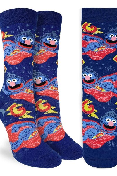 Super Grover Socks by Good Luck Sock