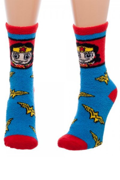 Wonder Woman Fuzzy Socks by Bioworld