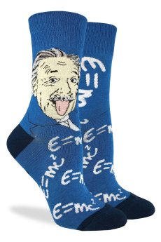 Albert Einstein Socks by Good Luck Sock