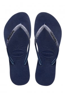 Havaianas Slim Sparkle Navy Flip Flops