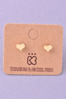 Tiny Heart Earrings