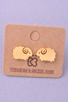 Golden Ram Earrings