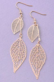 Dangling Leaf Earrings