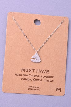 Sailboat Necklace by Must Have