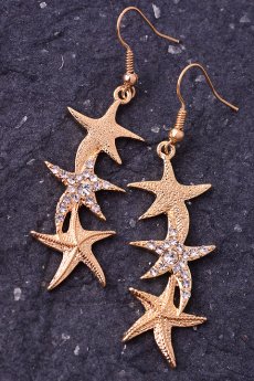 Dangling Starfish Earrings