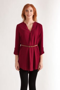 Challis Belted Shirt by Timing