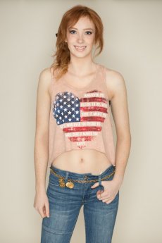 American Heart Crop Top by The Classic