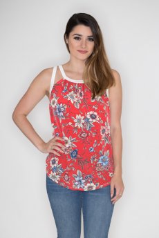 Floral Cutout Tank by Cherish