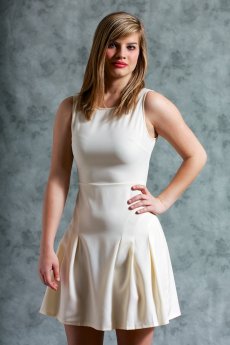 Sleeveless Flared Dress With Seam Detailing by Ya Los Angeles