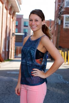 Aztec Print Tank Top by Double Zero