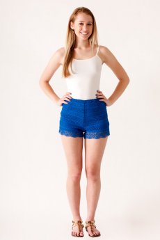 High Waisted Crochet Shorts by HYFVE