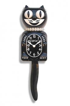 Classic Black Lady Kit-Cat Clock