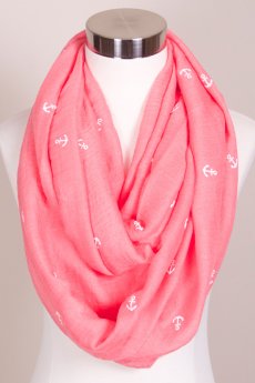 Nautical Anchor Infinity Scarf by Love of Fashion