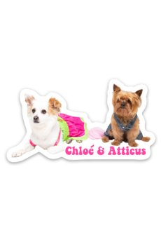 Chloé and Atticus Sticker