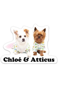 Chloé and Atticus Sticker