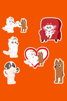 Chloé, Atticus, And Friend Sticker Pack