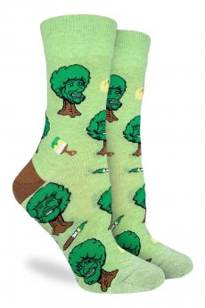 Bob Ross Happy Trees Socks by Good  Luck Sock