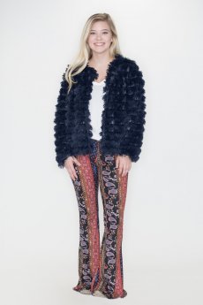 Layered Faux Fur Jacket by She and Sky